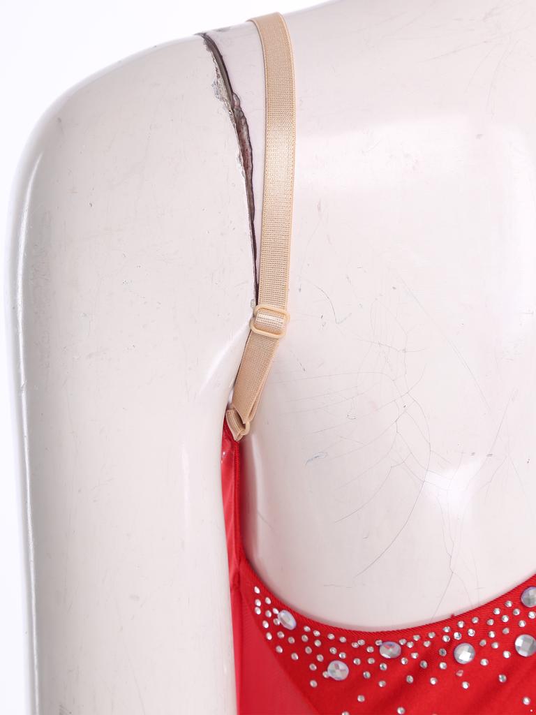 Женский костюм для латиноамериканских танцев и танго, прозрачная сетка, пэчворк, вырез на спине, блестящие стразы, асимметричное платье с бахромой