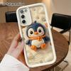 Phone Case: 2D flat design suitable for Samsung Galaxy A34 A35 M05 M06 S20 S22 S21 FE Plus 5G protective case, scarf little penguin, perfect Christmas
