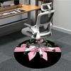 1pc Floral Prints Chair Carpet for Office, Non-slip, Soft and Durable Office Rug for  Decoration, Perfect for Office yy251229140