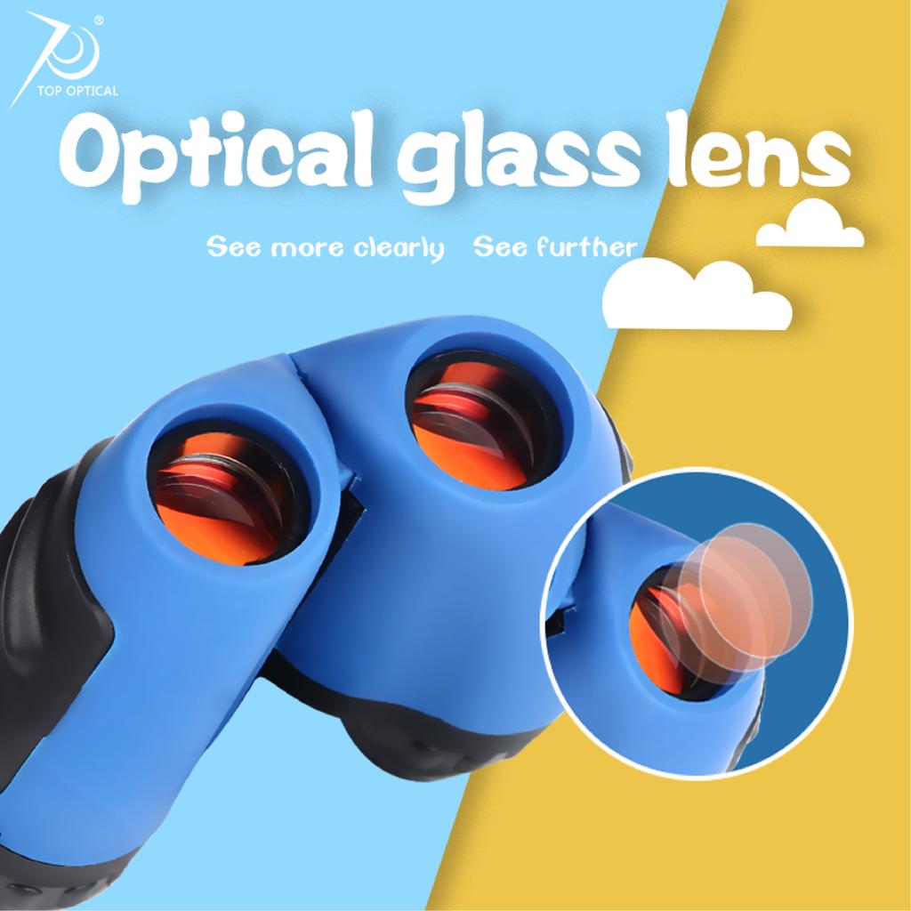 TOPOPTICAL 8x детский профессиональный мини-карманный телескоп, оптика, компактный бинокль для путешествий, наблюдения за птицами, объектив 21 мм