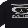 Jordan X Travis Scott Collaboration Ss24 Crew Neck Straight Fit Letter Print Short Sleeve Футболка унисекс Tops Black DZ5515-011