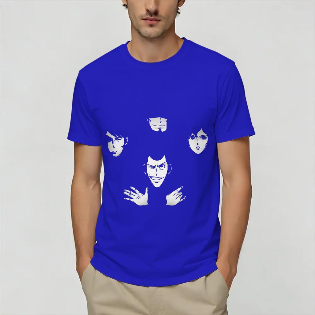 Lupin T Shirt Beach Harajuku T Shirts Unisex Cotton O Neck Oversize Top Tees Short Sleeve Classic Tshirt
