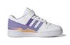 adidas Оригинальные FORUM Anti kick Низкие Скейтбордические Кроссовки Бело-Фиолетовые Детские Возраст 3-7 Лет GY8210