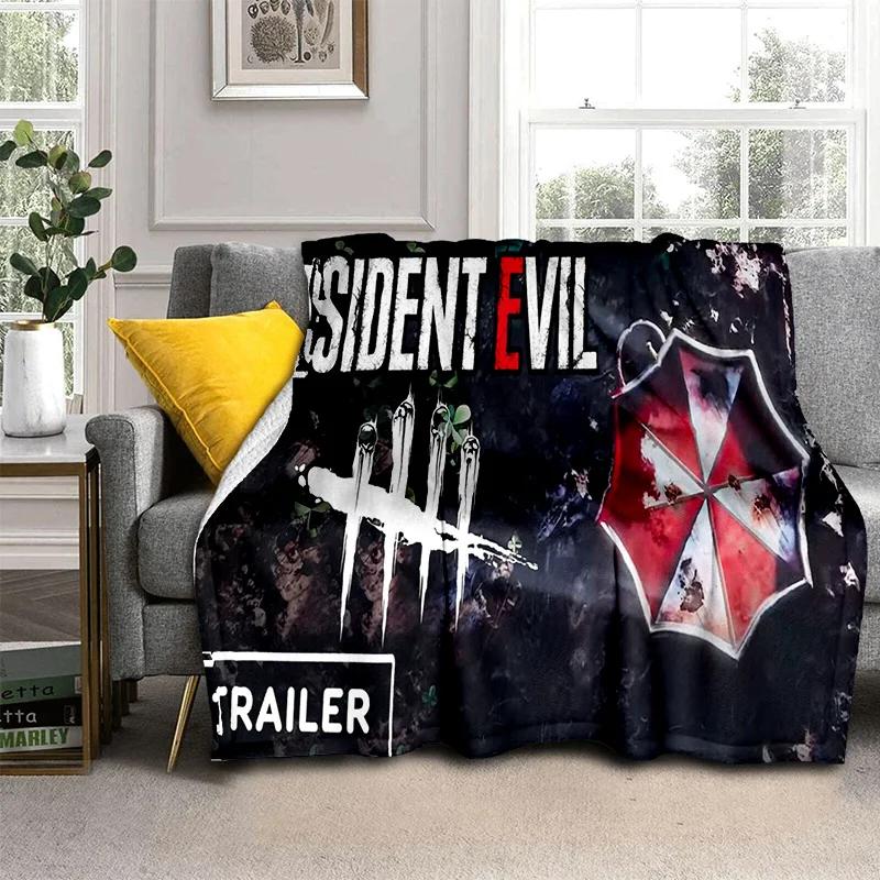 3D R-Resident Evil Gamer Games Одеяло, мягкое одеяло для дома, спальни, кровати, дивана, пикника, путешествия, офиса, отдыха, одеяло, детское одеяло