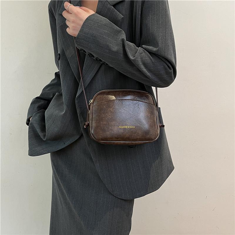 Ielgy Small Square Bag Fashion Simple Large-Capacity One-Shoulder Messenger Casual Trendy Shoul