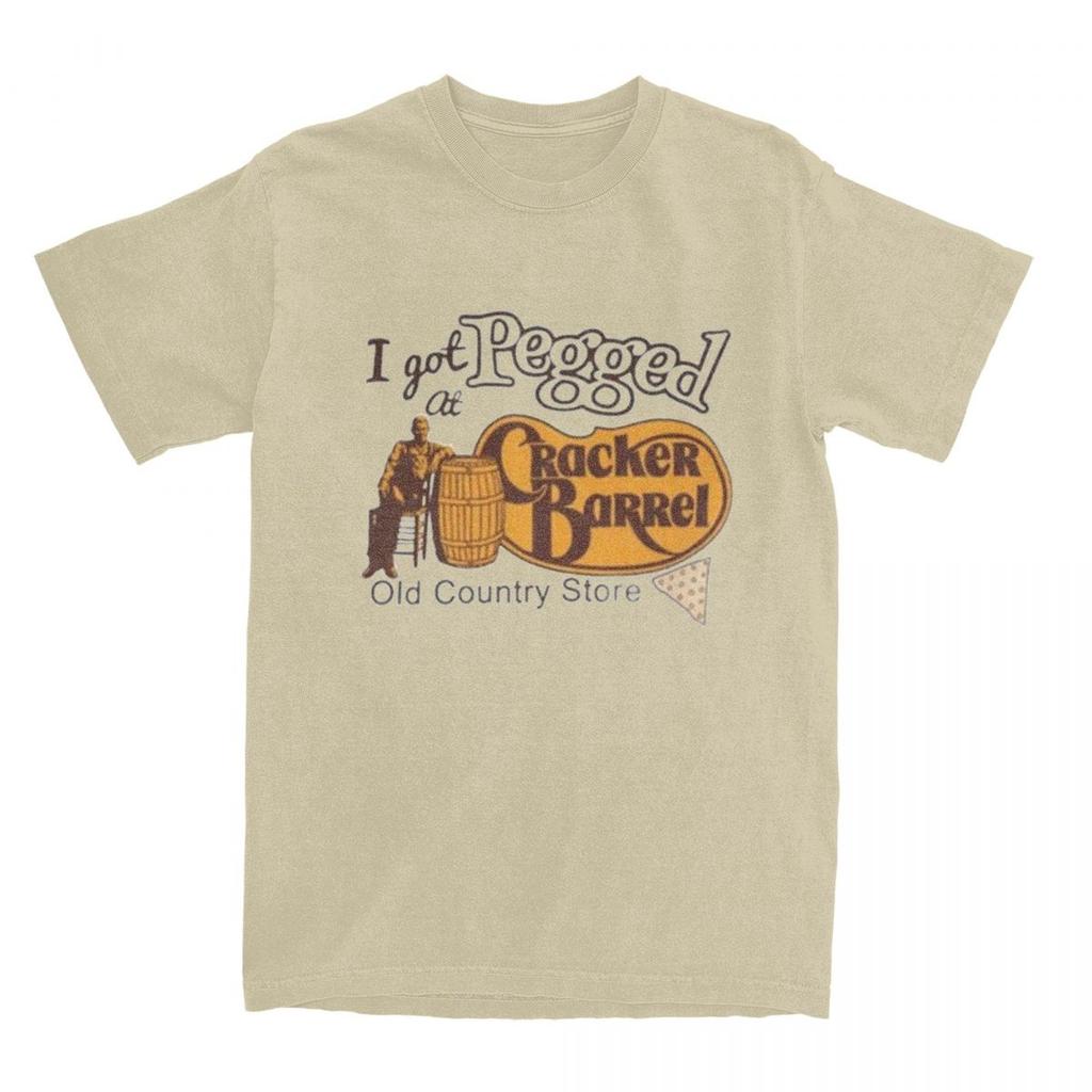 Men Women's T Shirt I Got Pegged At Cracker Barrel T Shirts Hip Hop Funny Meme Summer Tee Shirt Cotton Clothing Birthday Present