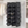 Hanging 12-Grid Shoe and Clothing Storage Bag - Multi-Layer Wardrobe Organizer