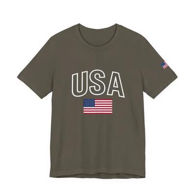 USA Flag Graphic T-Shirt | American Flag Tee Patriotic