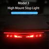 Принимаем индивидуальные наклейки для Tesla Model 3 Y Car High Mounted Brake Acrylic Projection Board Top Tail Light Emblem Halloween