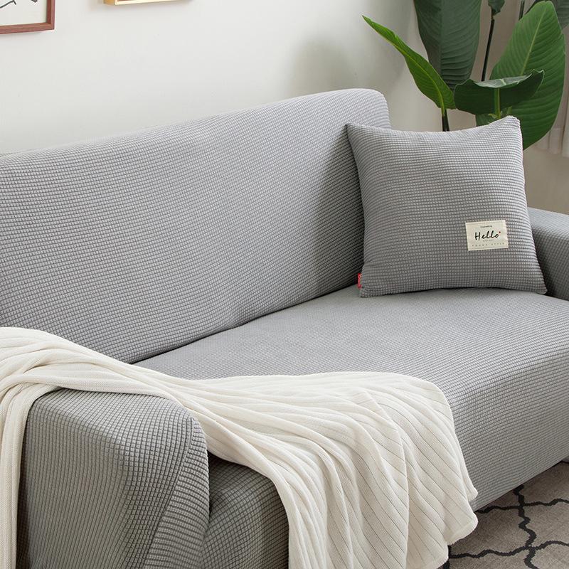 Elastic Jacquard Fabric Sofa Cover Stretch Couch Cover Sectional L Shape Sofa Slipcover Corner Case for Living Room 1/2/3/4 Seat