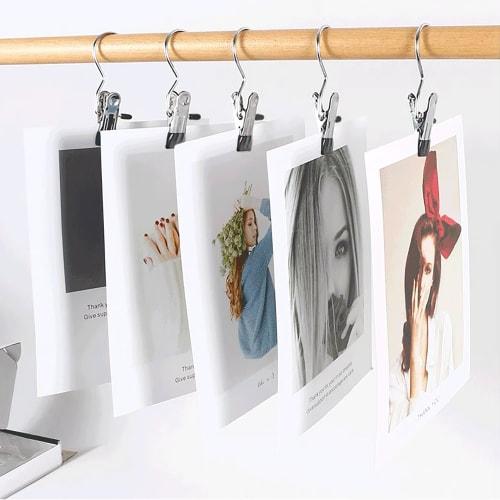 10-Piece Set of Stainless Steel Clothespins, Mono Clips, Clothespins, Non-Slip, Multi-Purpose Hooks, Multi-Functional Clothesline