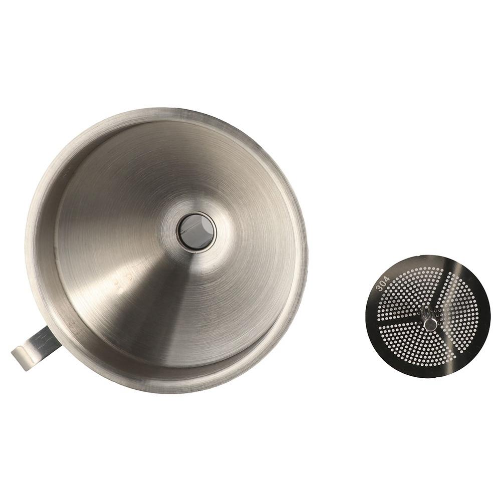 Wide Mouth Stainless Steel Funnels Anti-slip Handle Funnel for Filling Small Bottles Cooking