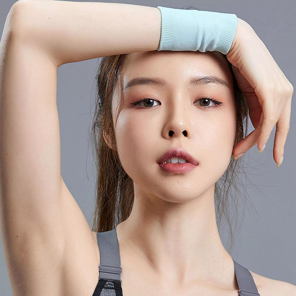 1 Pair Wristbands Wrist Bands Sweatbands Sweat Band For Sport Tennis Badminton