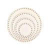 1PC DIY Blank Basket Base Crochet Wooden Unfinished Round Cross Stitch Crafts Basket Bottom Carved