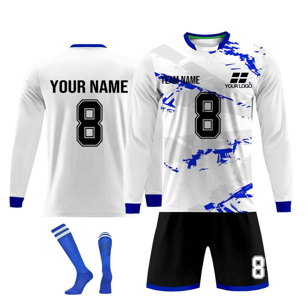 Personalised Shirts Kit Mens Girls With Name Number Custom Football Jerseys For Boys Training Suit