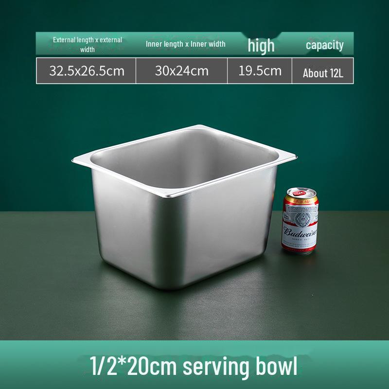 Квадратная сервировочная миска из нержавеющей стали с крышкой для фаст-фуда, молочного чая, приправ или горячих блюд