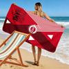 Name Custom Cincinnati Reds Print Beach Towel, Large Soft Quick Dry Towel for Beach Camping Swimming