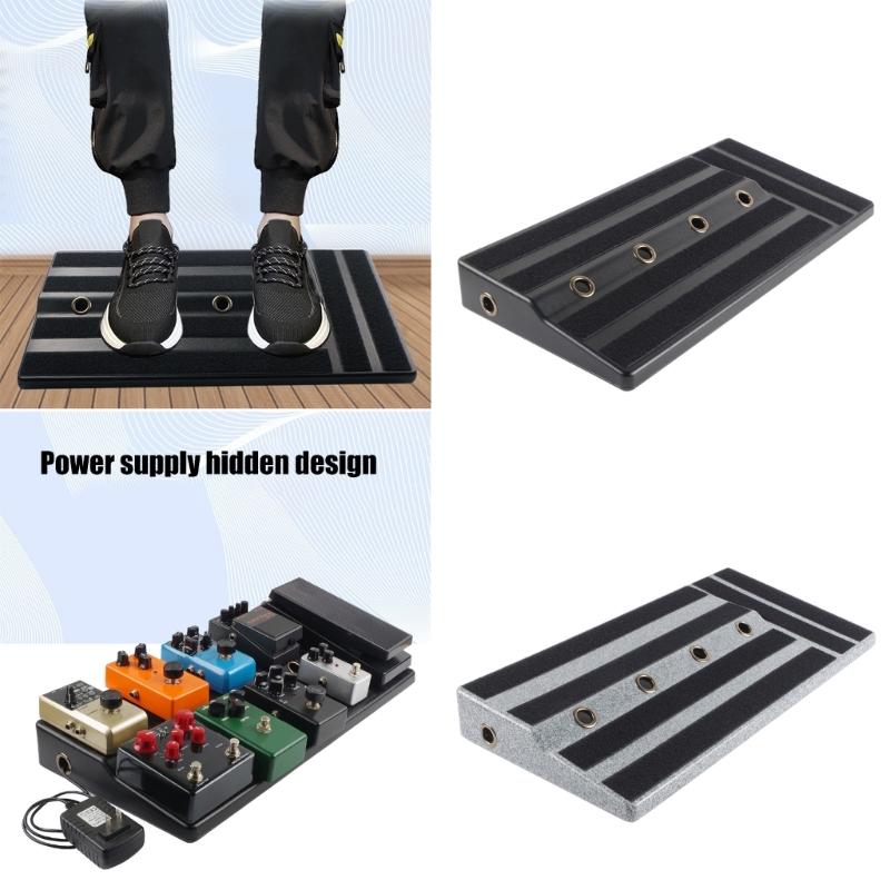 Guitar Pedal Panel with Sticking Tape Guitar Pedal Accessories Sturdy Guitar Pedalboard Case Guitar Effects Pedal Board