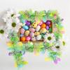 2 м Easter Подвесные Гирлянды Мишура Полосатый Орнамент DIY Венок Поделки 2025 Easter День Рождения Детский Подарок Весенний Домашний Декор для Вечеринки