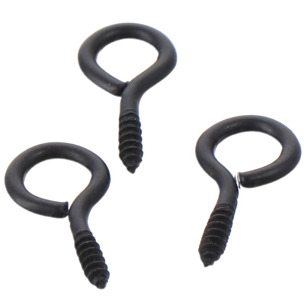 50 шт. черные металлические крючки с ушком оцинкованные винтовые крючки кольцо 1'' винтовые петли для подвешивания в помещении и на улице