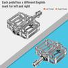 1 пара педалей для шоссейного горного велосипеда, 3 подшипника, велосипедные педали, плоские педали из титанового сплава, легкие
