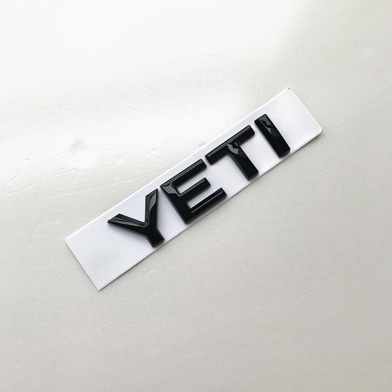 swpzb8 Glossy Black Letters ABS Car Emblem for SUPERB OCTAVIA FABIA KAMIQ KAROQ KODIAQ RAPID YETI 4x4 Trunk Nameplate Logo Sticker