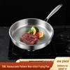 316 Stainless Steel Non-Coated Non-Stick Honeycomb Frying Pan for Induction and Gas Stoves