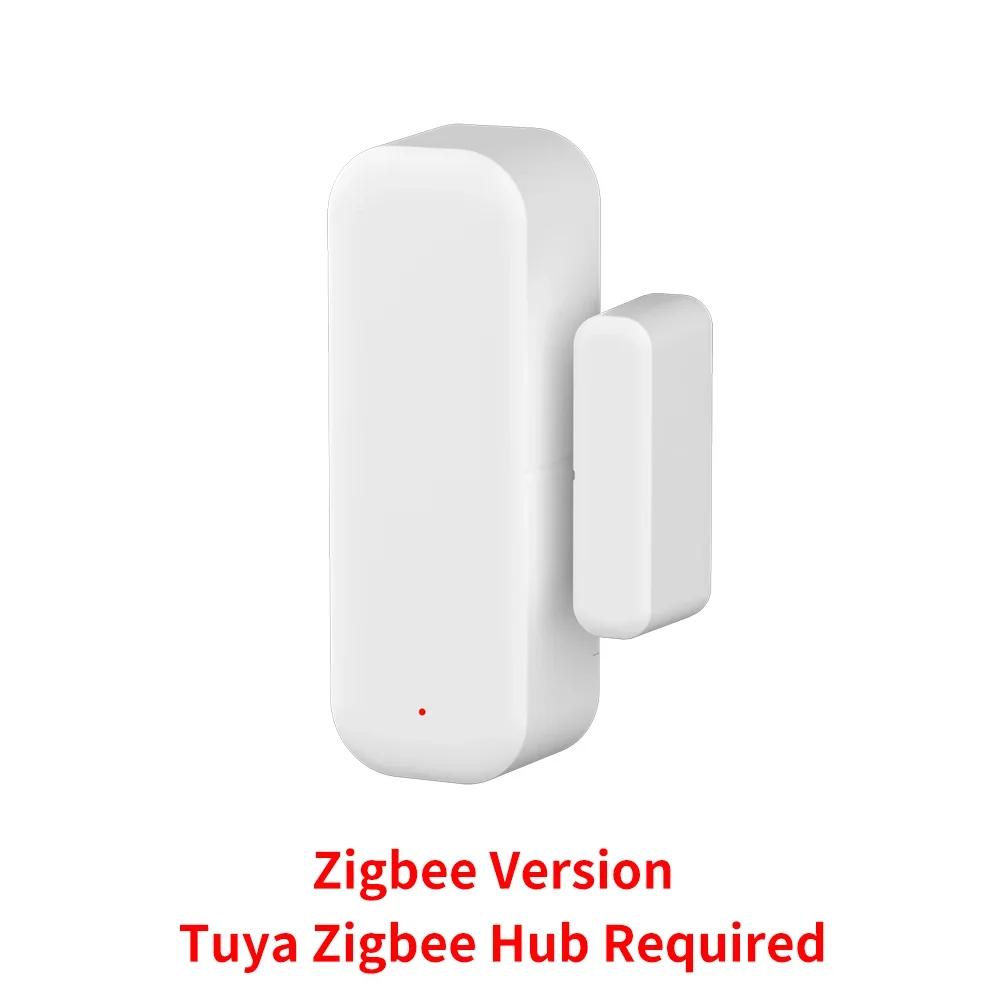 Tuya Zigbee Door Window Sensor Smart Security Alarm Open Closed Detectors Home Anti-theft Door Contact Sensor Google Home Alexa