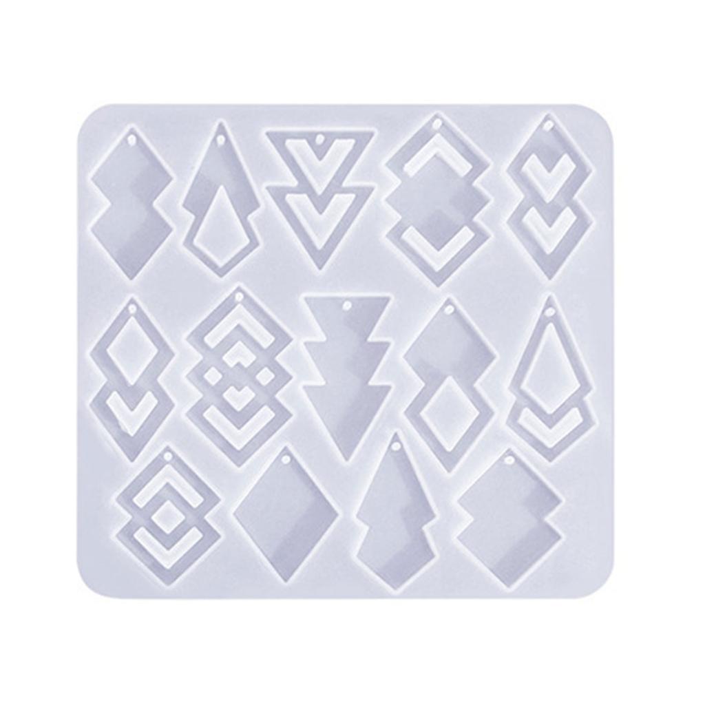 Геометрическая силиконовая форма Выдолбленные формы для сережек Формы для изготовления ювелирных изделий Силиконовые формы Идеальный подарок для мастеров