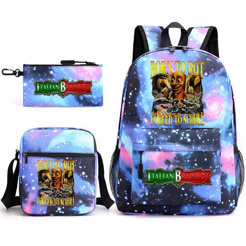 American Shanhaijing Backpack Student School Bag Shoulder Bag