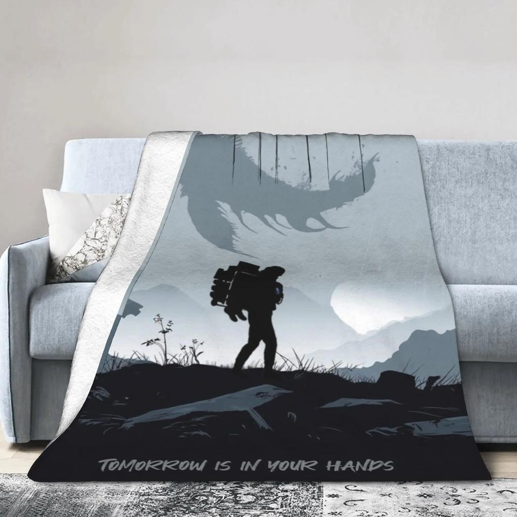 Death Stranding Plush Blanket for Kids and Adults Soft Flannel Throw Blanket for Bedroom Custom DIY Quality Bedspread Gift