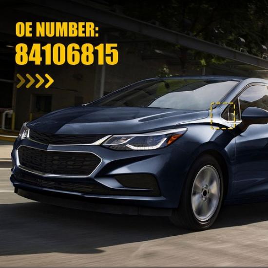 Left Side Corner Mirror Triangle Molding Fender Trim For Chevrolet Cruze 2016-19