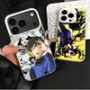 Синий L-Lock Бачира Мегуру Мягкий чехол для телефона для iPhone 15 16 17 Pro Max 17Air 16E 14 Plus 13 12 Mini Ударопрочная задняя крышка