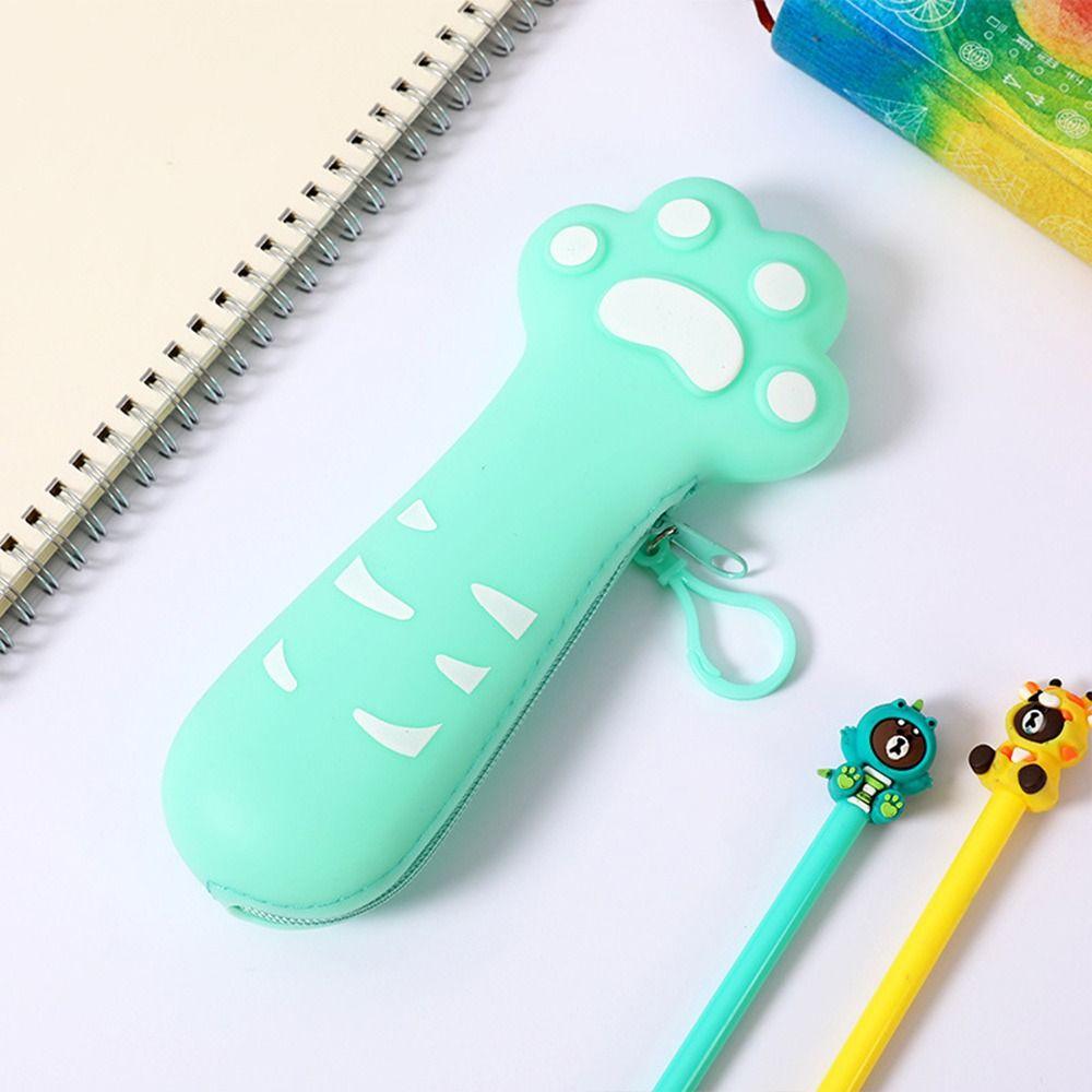 Simulated Fruit Pencil Case Silicone Stationery Pouch Portable Pen Bag  School Office