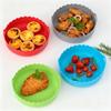 Food-grade Silicone Air Fryer Liners Multi-color Divided Airfryer Basket 3 Grids Oven Tray  Home