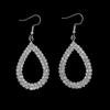Fashion Water Drop Earrings, New Trend Fashion Alloy Material Inlaid Rhinestone Earrings Pendant