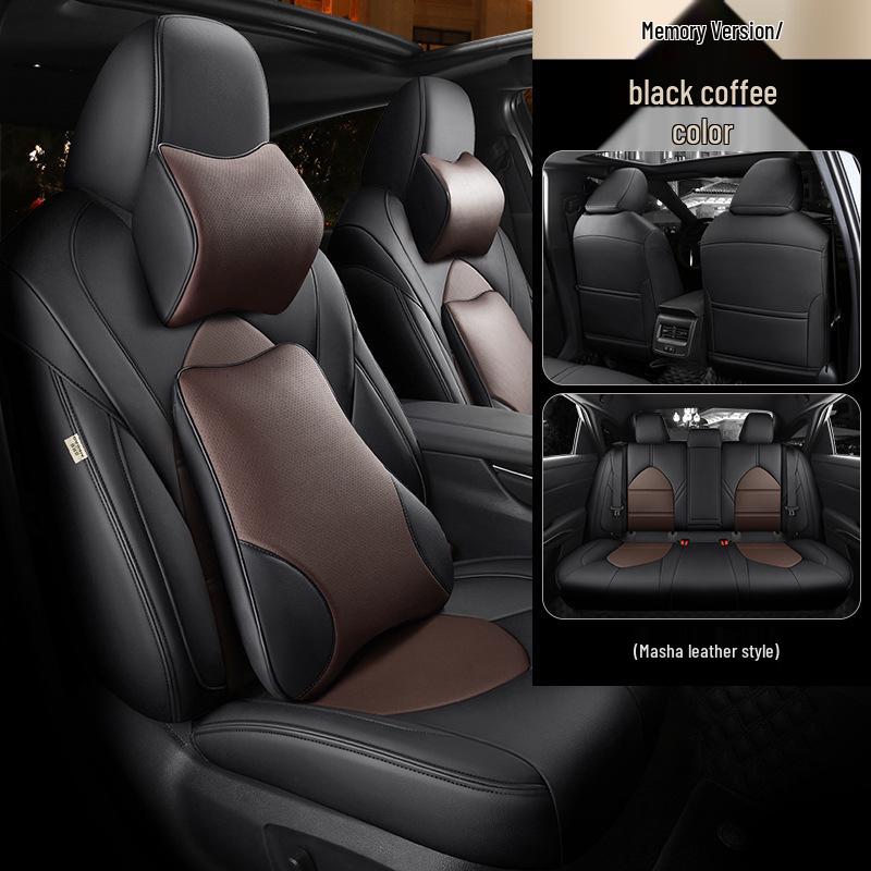 Universal Genuine Leather Car Seat Cover, Four-Season, Full Coverage, Fits All Models