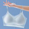 Ultra Thin Bra Push Up Bra Ice Silk Seamless Underwear Women's Thin Section Breathable Sling Beautiful Back Vest Sleep Bralette Plus Size Bras
