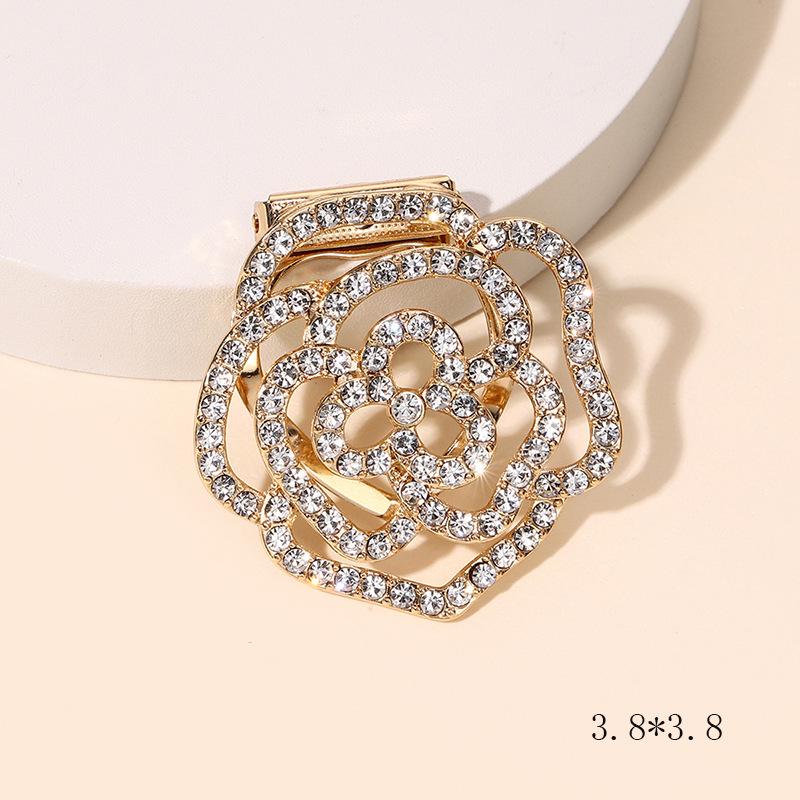 High-End Dual-Purpose Flower Brooch & Scarf Buckle Corsage Pin