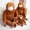 Newest Simulated Cuddle Gorilla Doll Kawaii Stuffed Plush Toy Figure Doll Cartoon Anime Cute Kids Birthday Holiday Gift Doll