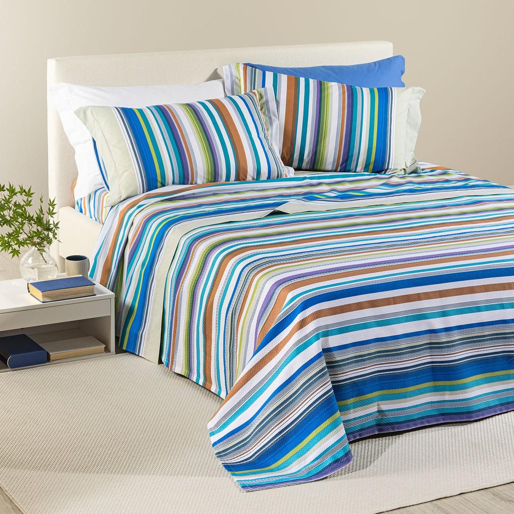 Copriletto Estivo Bristol Fior di Cotone in Cotone Piquet