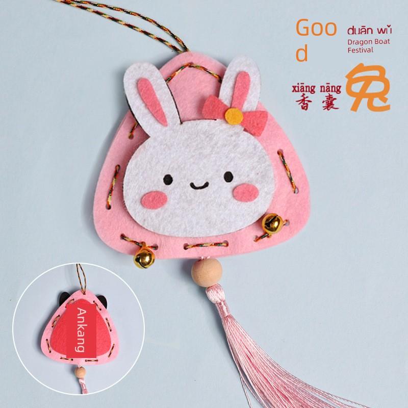 Dragon Boat Festival Sachet Perfume Bag Handmade DIY Material Kit Argy Wormwood Filler Small Pendant Tassel Spice Chinese Ancient Style