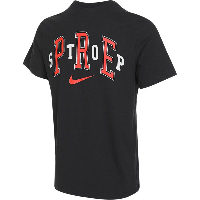 Nike T Shirts Men's Black Crew Neck Moderate Straight Fit FV8393-010