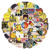 100 Pcs Softball Stickers Waterproof Vinyl Softball Stickers for Water Bottle Laptop Guitar