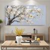 Abstract Blooming White Flowers Tree Painting Print On Canvas Still Life Frameless Artworks Wall Art Poster Living Room Bedroom