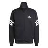 Future Icons 3-Stripes Track Jacket Casual Sports Comfortable Breathable Soft Stand Collar Jacket Men Jacket Black JD4885