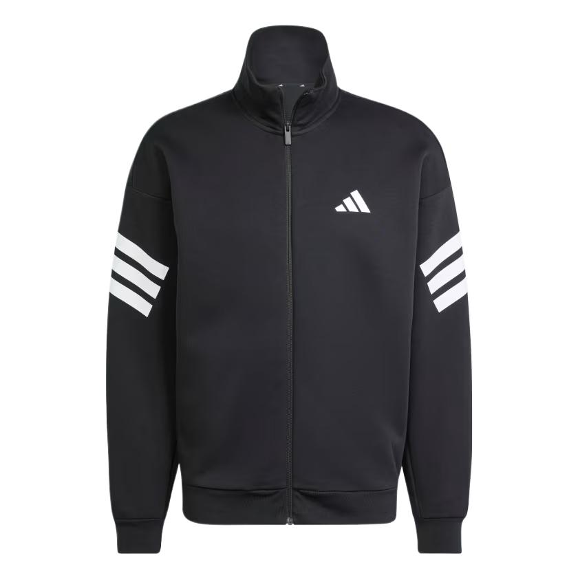 adidas Мужская спортивная куртка Future Icons с тремя полосками, черная JD4885