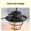 Retro Portable Camping Lantern Waterproof Emergency Light Stepless Dimmable Hanging Tent Lamp for Outdoor Hiking