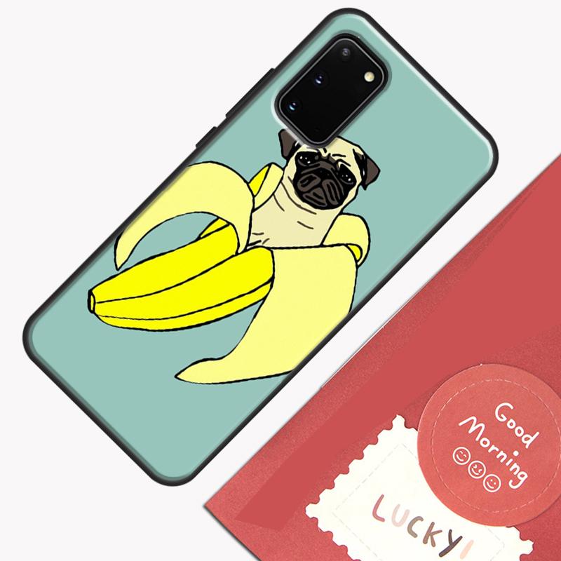 Забавный мультяшный мопс Чехол для телефона Samsung Galaxy S25 S26 Ultra S20 S21 S22 S23 S24 Plus S9 S10 S25 FE Защитный корпус