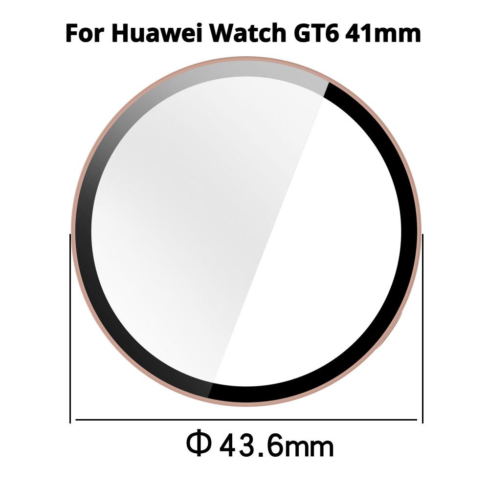 Закаленное стекло+чехол из ПК для Huawei Watch GT6 41 мм Полное покрытие Аксессуары для умных часов Защитные Жесткие Чехлы для Huawei GT6 46 мм